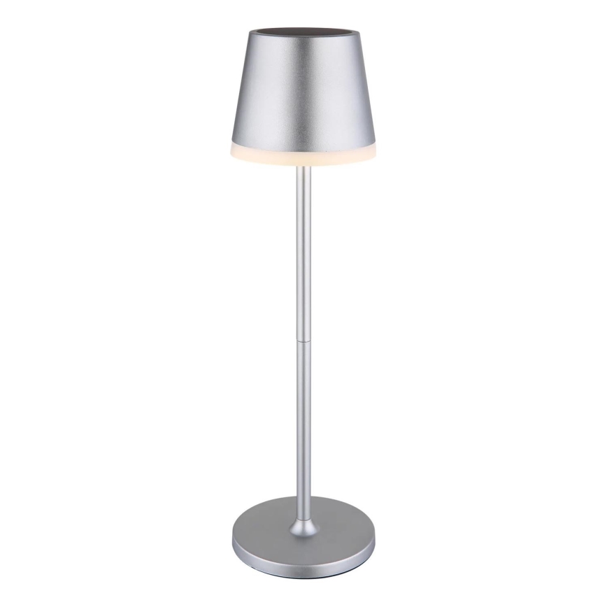 Globo - LED solcellelampe LED/0,6W/3V 3000K IP44 mat krom