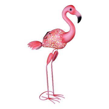 Globo - LED-solcellelampe LED/3V IP44 300 mAh flamingo