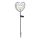 Globo - LED solcellelampe LED/3V IP44 300 mAh sølvhjerte