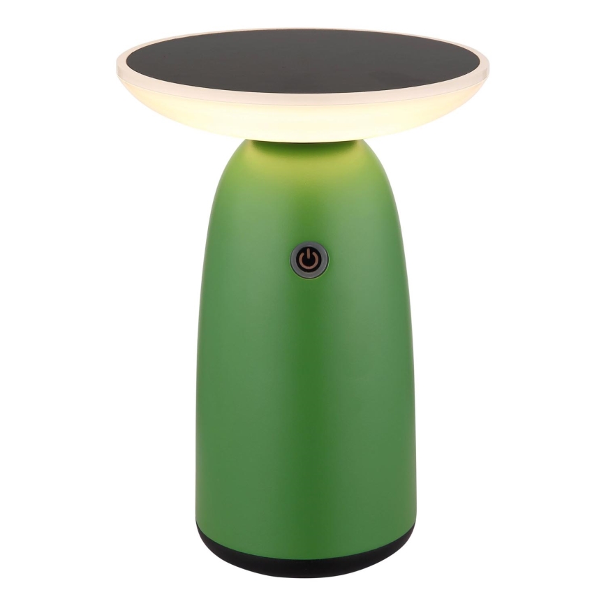 Globo - LED solcellelampe m. touch-funktion dæmpbar LED/10W/3,7V IP54 grøn