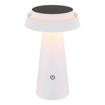 Globo - LED solcellelampe m. touch-funktion dæmpbar LED/4W/3,7W IP54 hvid