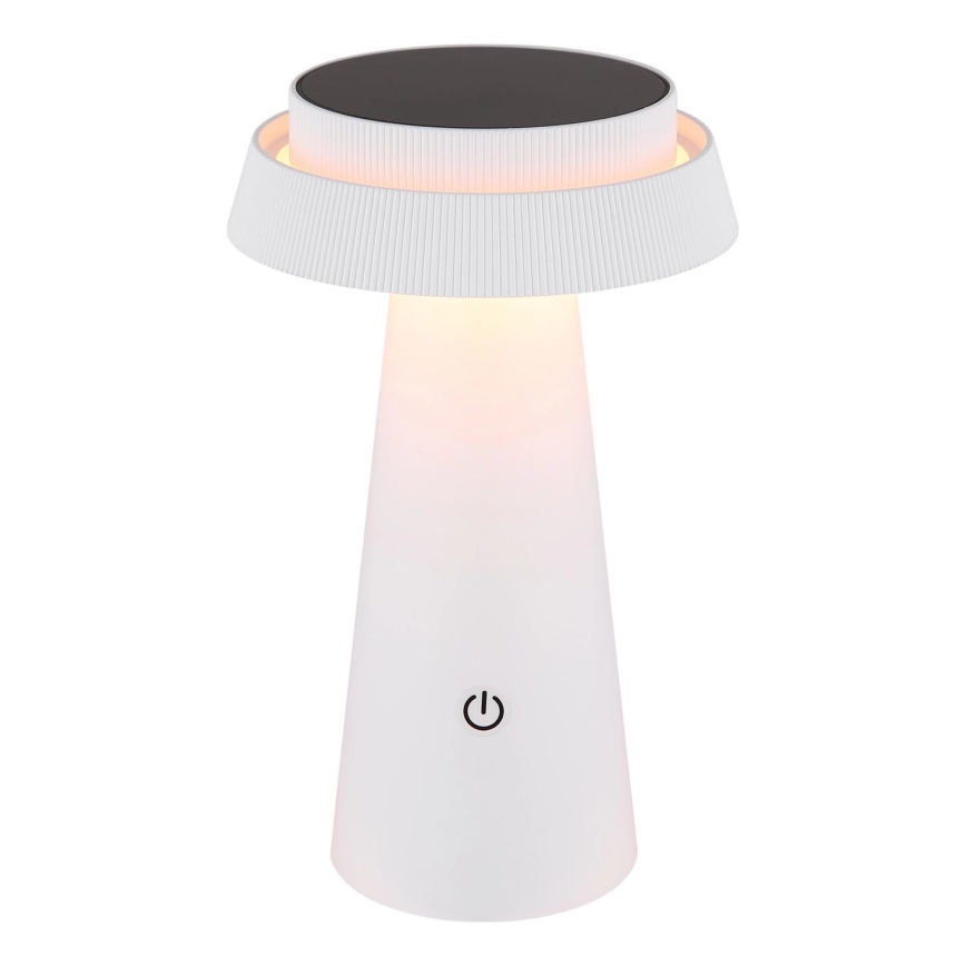Globo - LED solcellelampe m. touch-funktion dæmpbar LED/4W/3,7W IP54 hvid