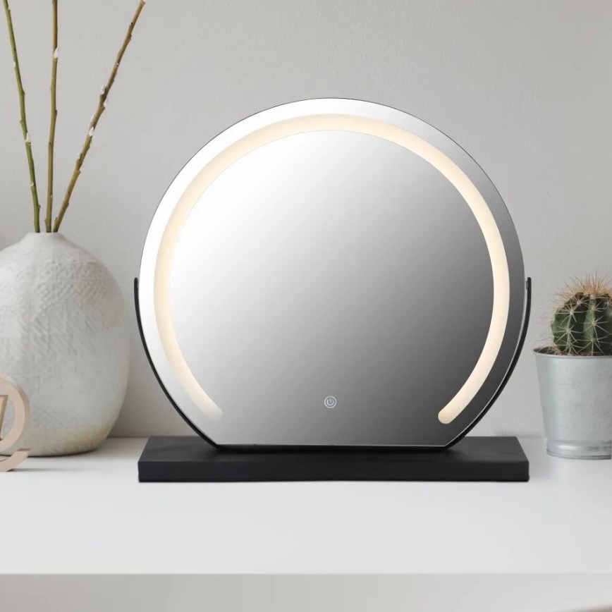 Globo - LED spejl m. baggrundslys dæmpbart LED/10W/230V 2700/4000/6500K 12x48,5 cm