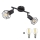 Globo - LED spotlampe 2xE14/6W/230V sort