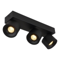 Globo - LED spotlampe 3xLED/6W/230V sort