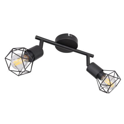 Globo - LED spotlampe 2xE14/6W/230V sort