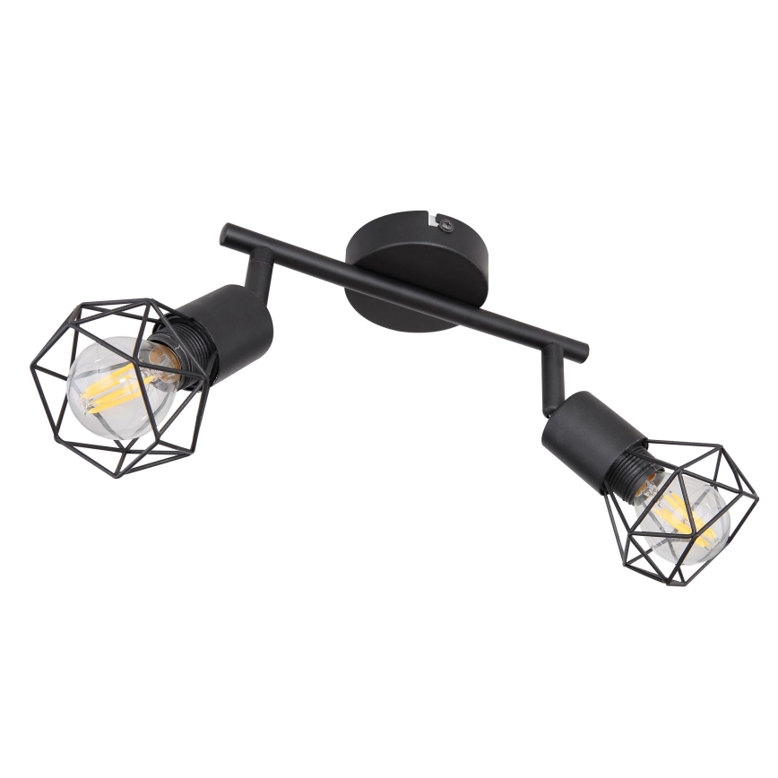 Globo - LED spotlampe 2xE14/6W/230V sort