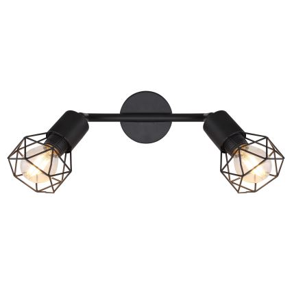 Globo - LED spotlampe 2xE14/6W/230V sort
