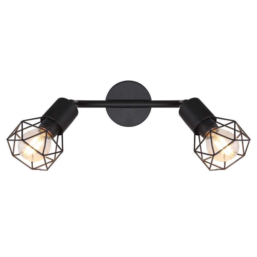 Globo - LED spotlampe 2xE14/6W/230V sort