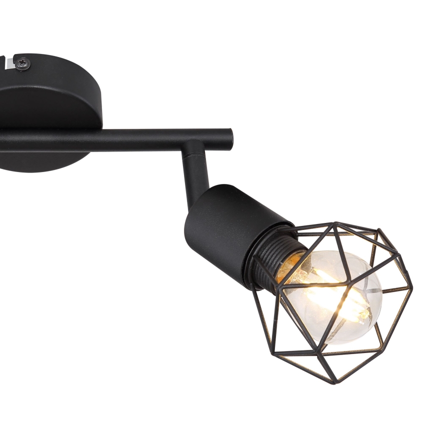 Globo - LED spotlampe 2xE14/6W/230V sort