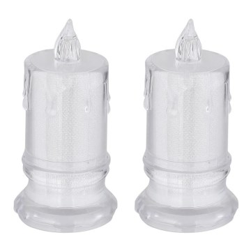 Globo - LED stearinlys 2 stk. LED/0,25W/3xLR1130