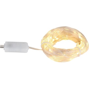 Globo - LED strip 100xLED/0,06W/5V 10 m 8 funktioner