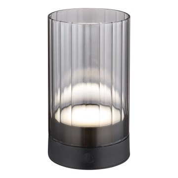Globo - LED Udendørs dæmpbar genopladelig touch-funktion bordlampe LED/2W/3,7V 2700/4000/6500K 1200mAh IP44 grå