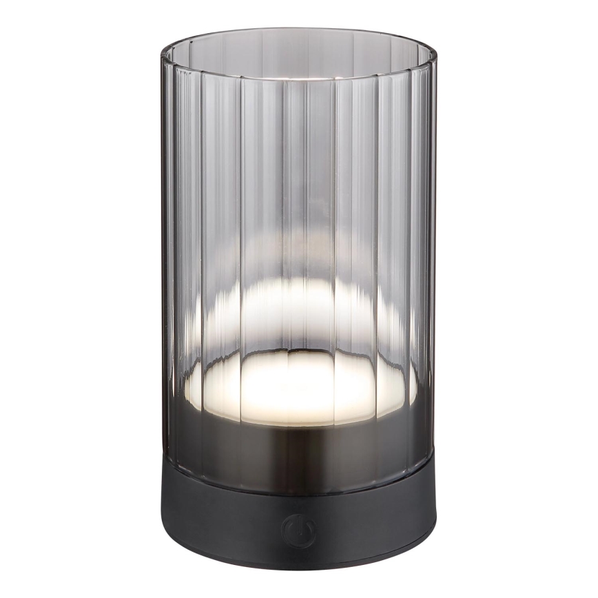 Globo - LED Udendørs dæmpbar genopladelig touch-funktion bordlampe LED/2W/3,7V 2700/4000/6500K 1200mAh IP44 grå