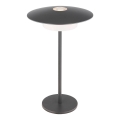 Globo - LED udendørs genopladelig berøringsbetjent bordlampe LED/3W/3,7V 1800/2700/3000K IP44 1800 mAh grå