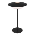 Globo - LED Udendørs genopladelig touch bordlampe LED/3W/3,7V 1800/2700/3000K IP44 1800 mAh sort