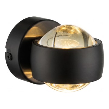 Globo - LED væglampe LED/7W/230V 3000K sort