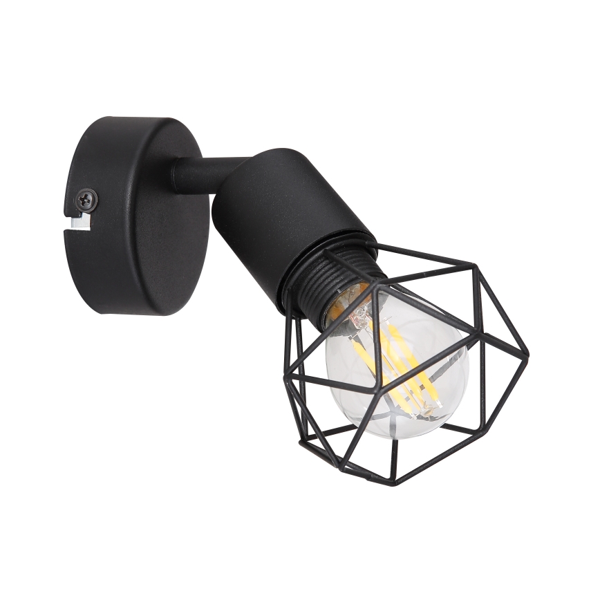 Globo - LED vægspot 1xE14/6W/230V sort