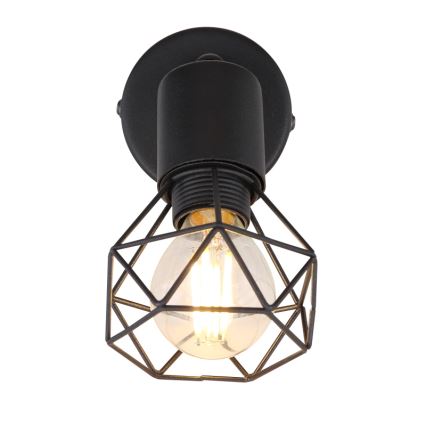 Globo - LED vægspot 1xE14/6W/230V sort
