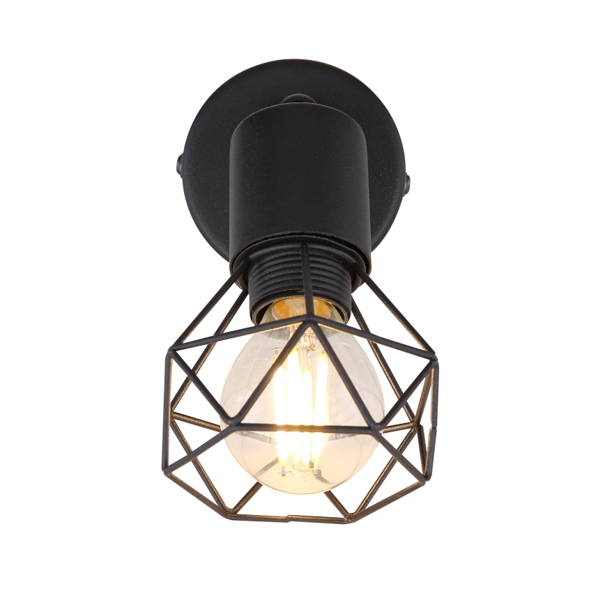 Globo - LED vægspot 1xE14/6W/230V sort