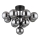 Globo - Loftlampe 13xG9/5W/230V diameter 56 cm sort