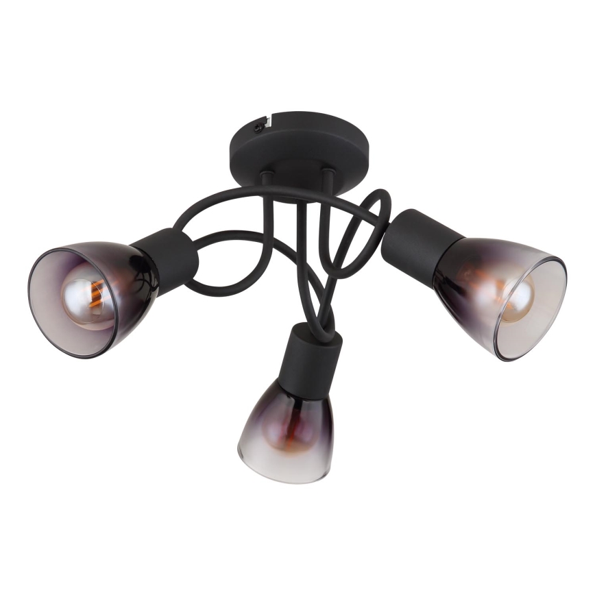 Globo - Loftlampe 3xE14/25W/230V sort