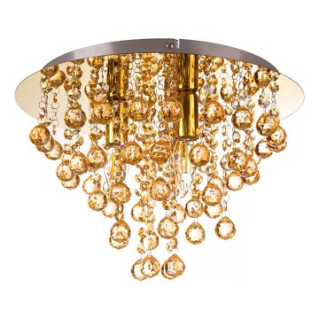 Globo - Loftlampe 3xE14/40W/230V diameter 38 cm guldfarvet