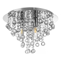 Globo - Loftlampe 3xE14/40W/230V diameter 38 cm skinnende krom