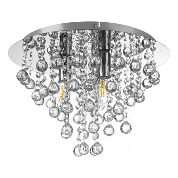 Globo - Loftlampe 3xE14/40W/230V diameter 38 cm skinnende krom