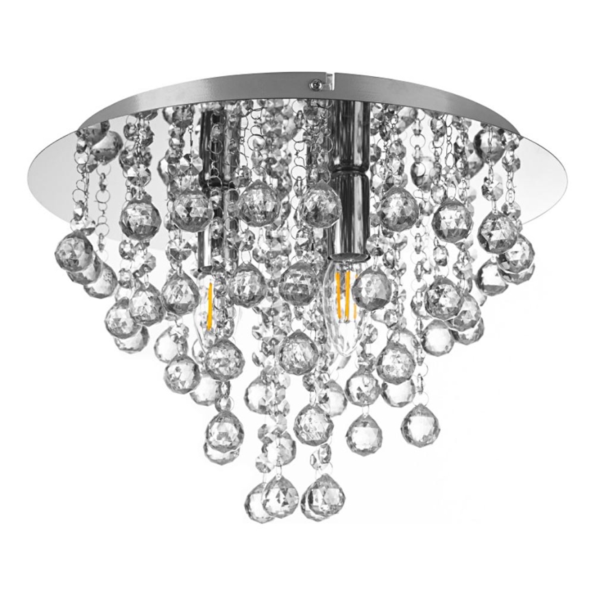 Globo - Loftlampe 3xE14/40W/230V diameter 38 cm skinnende krom