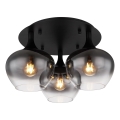 Globo - Loftlampe 3xE27/40W/230V diameter 45 cm sort