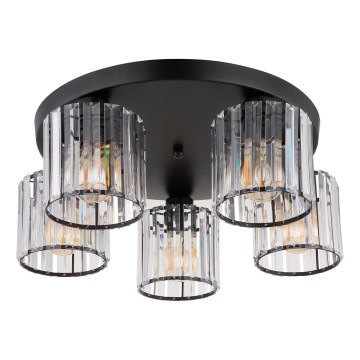 Globo - Loftlampe 5xE27/60W/230V diameter 46,5 cm sort
