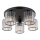Globo - Loftlampe 5xE27/60W/230V diameter 46,5 cm sort