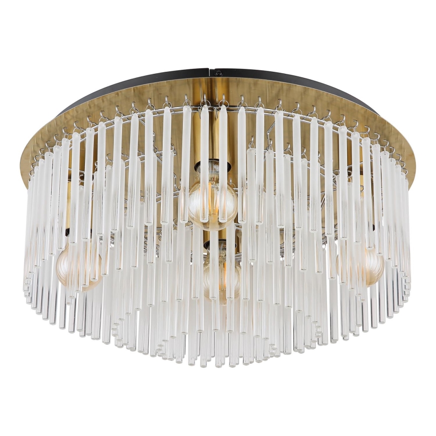 Globo - Loftlampe 5xE27/60W/230V diameter 50 cm guldfarvet