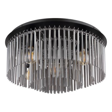 Globo - Loftlampe 5xE27/60W/230V diameter 50 cm sort