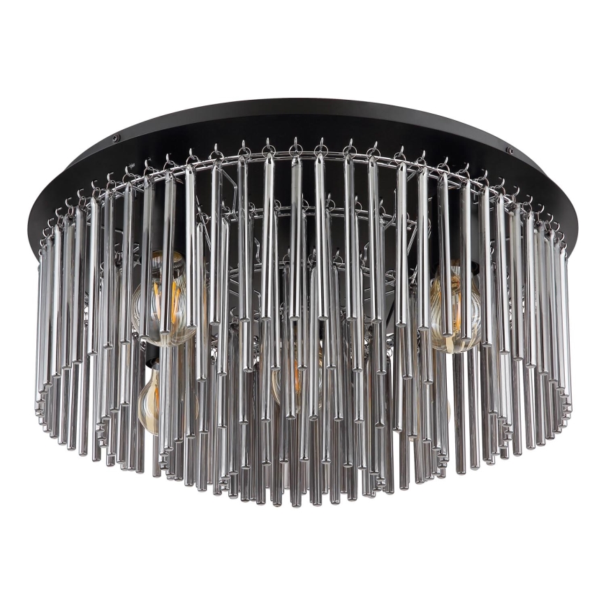 Globo - Loftlampe 5xE27/60W/230V diameter 50 cm sort