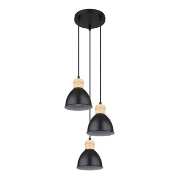 Globo - Loftlampe med wire 3xE27/40W/230V