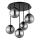 Globo - Loftmonteret lysekrone 5xE14/25W/230V sort
