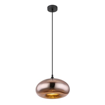 Globo - Lysekrone i snor 1xE27/60W/230V kobber