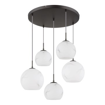 Globo - Lysekrone med kabelophæng 5xE27/60W/230V Ø 75 cm