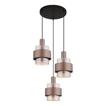 Globo - Lysekrone på kabel 3xE27/60W/230V