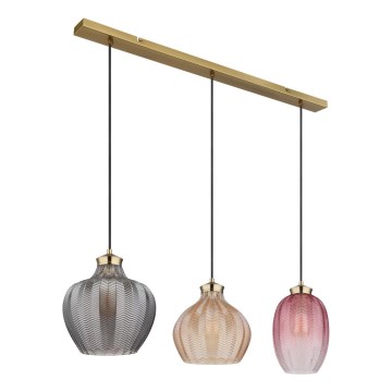 Globo - Lysekrone på wire 3xE27/60W/230V