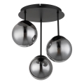 Globo - Overflademonteret lysekrone 3xE14/25W/230V, sort