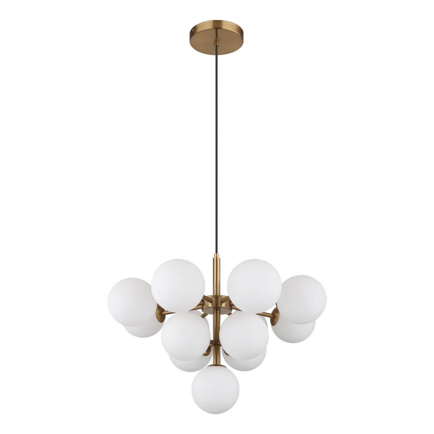 Globo - Pendel 13xG9/5W/230V diameter 56 cm guldfarvet