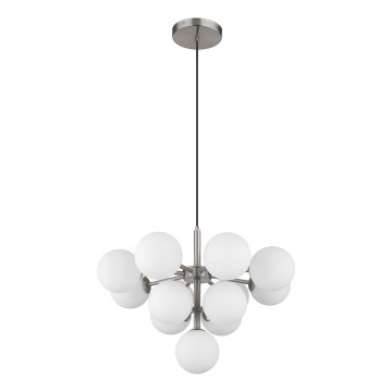 Globo - Pendel 13xG9/5W/230V diameter 56 cm mat krom