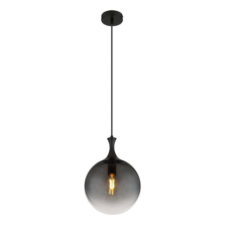 Globo - Pendel 1xE27/10W/230V diameter 25 cm sort