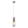 Globo - Pendel 1xE27/25W/230V diameter 10,5 cm mat krom