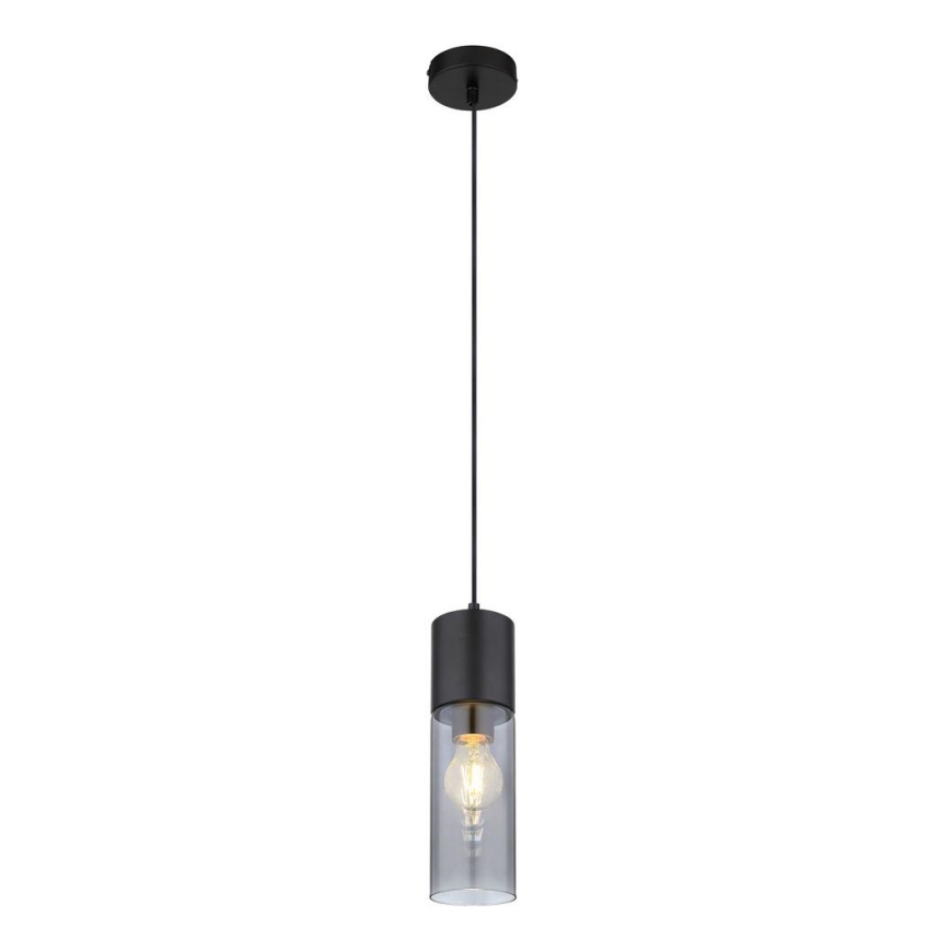 Globo - Pendel 1xE27/25W/230V diameter 10,5 cm sort