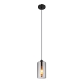 Globo - Pendel 1xE27/25W/230V diameter 11 cm sort