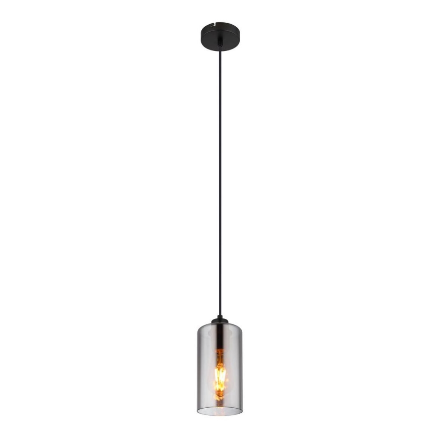 Globo - Pendel 1xE27/25W/230V diameter 11 cm sort